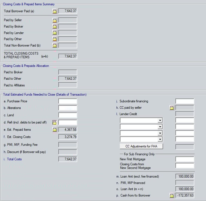 2310 Completing the Fees Worksheet